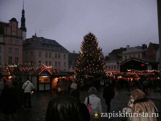 Ратушная площадь перед Рождеством, Старый город, Таллин